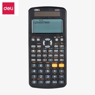 Deli Scientific Calculator 552 Functions 10+2 Display Dot Matrix Display Kalkulator Saintifik