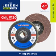 4'' x 100mm Grit 120 Sand Paper Flap Disc Abrasive by Leeden Online Store