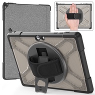 Case For Surface go 1 2 3 Safe Heavy Duty Full Body Protective 360° Rotating Shockproof Case Stand PC+TPU With Wristband Tablet Case
