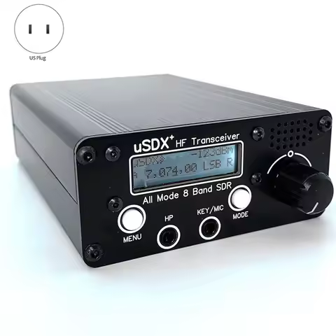 Y23A 3-5W USDX+ SDR Transceiver All Mode 8 Band HF Ham Radio QRP CW Transceiver 80M/60M/40M/30M/20M/