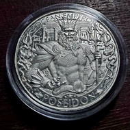 Poseidon ocean emperor silver medal 1oz silver medal
