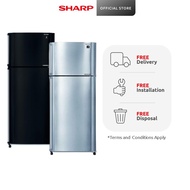 SHARP 2 Doors Inverter 433L/469L Refrigerator SJ-U43P/SJ-U47P - U PRO Series (Black/Silver)