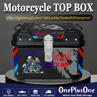 Motorcycle ABS Top Box luggage Motorcycle Trunk Suitcase Waterproof Thickened Storage 50L