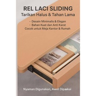 Black Drawer Rail 40cm 56cm – Heavy Duty, Smooth Pull, Thick Stainless Steel Material