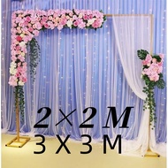 2M*2M/3mX3m Square Arch Backdrop Stand Metal Wedding Arch Stand Frame Ceremony Birthday Party Backgr