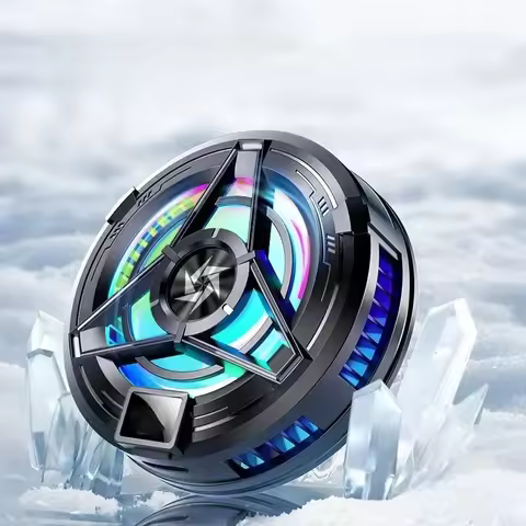 SL17 Magnetic Phones Cooler Back-Clip 2 in 1 Game Cooler Semiconductor Fast Phone Cooling Fan for IO
