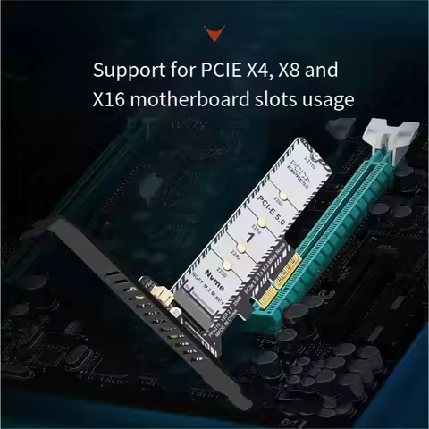 T96C M.2 NVMe SSD to PCIe X4 Adapter Expansion Card for 2230 2242 2260 2280 22110 SSD PCIe 5.0 PH421