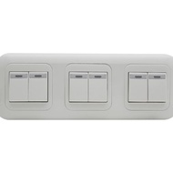 New Saklar 6 gang dengan lampu iluminasi panasonic Premium