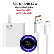 Bộ sạc nhanh 67w Mi Turbo Charge cho Xiaomi Redmi hàng chuẩn xịn