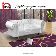 I HOME AMBEE 3 Seater Sofa Set / Leather Sofa Upholstery (White)