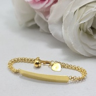 2 Gram Light Gold Plate Children's Bracelet