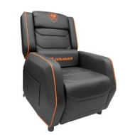 半自動式平躺懶人梳化 - 黑色橙邊 | 家用遊戲電競座椅 | 承重160kg