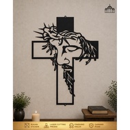 Jesus Face in Cross | Jesus Face Cross Decoration