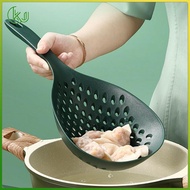 [Wishshopeelxl] Slotted Spoon Cooking Strainer with Handle, Slotted Pasta Spoon, Deep Fryer, Ladle, Kitchen Strainer for Scooping Pasta, French Fries