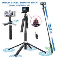 TNW P180 Tongsis Tripod 180cm Bluetooth Selfie Stick Remote Tripod HP Baut 1/4 Tongsis untuk Gopro K