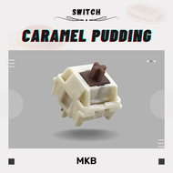 [READY STOCK] HMX Caramel Pudding Linear Switches Switch for Mechanical or Gaming Keyboards - Linear