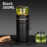 Mens High-End Office Glass Inner Vessel Tea Separation Insulated Mug Portable Business Use Stainless