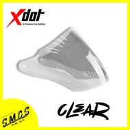 XDOT G618 VISOR (100% Authentic) Rainbow Smoke Clear VISOR Untuk XDOT G618N HELMET