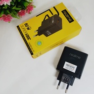 Batok Charger 80w Ori Realme-10 SuperVooc Adaptor Casan Hitam C51 C53 C55 C67 Narzo 20 50 9 9i 10 Pr