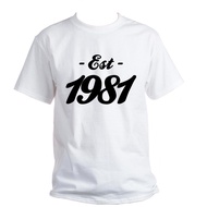 Established 1981birthday Cool Custom T-Shirt