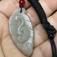 Ear Collection Hetian Jade, Simple Mottled Size 4.5 x 2.2 x 0.6 cm.6.22