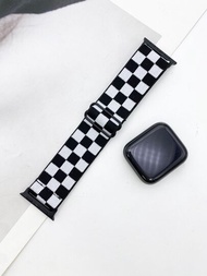 1 pieza Correa de reloj con estampado a cuadros compatible con Apple Watch Band Apple Watch Strap Band Apple Watch Band Apple Watch Strap Strap Band, Apple Watch Band Apple Watch Strap Band Apple Watch Band Apple Watch Strap Strap Band 49/45/44/42/41/40/38mm, compatible con Apple Watch Band Apple Watch Strap Band Apple Watch Band Apple Watch Strap Strap Ultra/SE 8/7/6/5/4/3/2/1