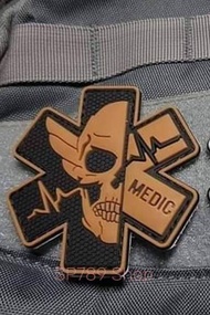 *พร้อมส่งจากไทย* อาร์มติดเสื้อ Patch star of life MEDIC อาร์มติดเสื้อเรืองแสง ตีนตุ๊กแก