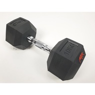 Rubber Hex Dumbbell or Hexagonal Dumbbell 10 kg