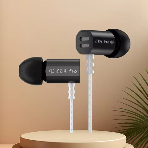 KZ ED9 PRO Zinc Alloy Metal Earphones Detachable Nozzle Design Music Headset