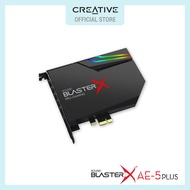Creative Sound BlasterX AE-5 Plus SABRE32-class Hi-res 32-bit/384 kHz PCIe Gaming Sound Card and DAC