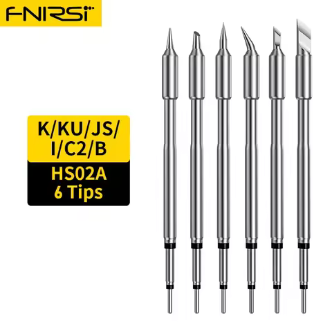 Fnirsi HS-02 soldering iron tip accessories, power supply cc cable soldering iron stand complete set