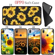 OPPO R11 F7 A5s A7 AX5s AX7 Reno ACE Z 2 10X 2F 2Z R11S Soft Cover Sunflower Flower Painted Colourful yellow Phone Case