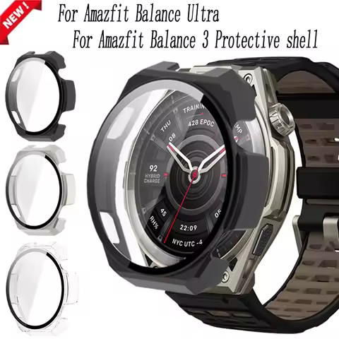 PC Case For Amazfit Balance Ultra Smartwatch High-definition Toughened film integrated protective sh