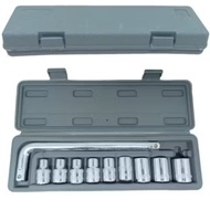Socket wrench set of 10 pieces 8mm - 21mm