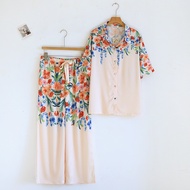 ชุดนอน Muslin Pajamas Collection Muslin Pet รุ่น Bloomwave (N3323 T3323) | ชุดนอนชุดเที่ยว