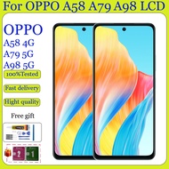 Original for OPPO A79 5G LCD A98 5G A58 4G LCD LCD Display Touch Screen With Frame Replacement