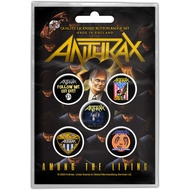 ANTHRAX Badge Badge Orchestra Officially Authorized Foreign Imported Rock Heavy Metal Mer