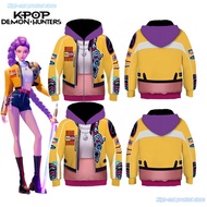 Kids Rumi Jacket K-Pop Demon Hunter Cosplay Costume Hoodie Disguise Cosplay CostumeFantasiaHalloween