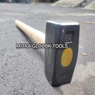 Palu bodem 5 kg palu martel palu gada palu bogem palu godam gagang kayu palu batu