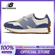 100% Original New Balance NB 327 MS327RD Grayish Blue for Men and Women Retro Casual Running Shoes【Fast Shipping】