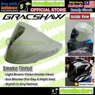 VISOR Gracshaw Gennex G535 / Geomax G555 / Gaizer G838 ORIGINAL Visor Helmet V535 V838 (NEW Version 