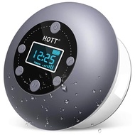 S602 Shower Radio Bluetooth Speaker Waterproof Portable Bathroom With Microphone FM Radio Clock LCD Display Hands-free Call New