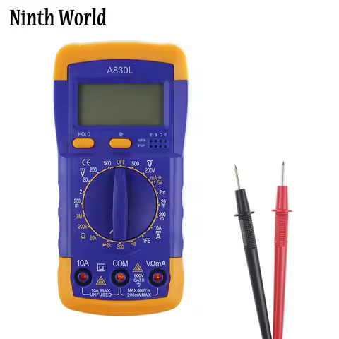 Ninth World A830L Digital Multimeter LCD Digital Multimeter DC AC Voltage Diode Frequency Multiteste