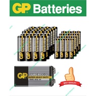 (4pcs) GP Battery 1.5V AA/AAA/9V Battery Super Heavy Duty