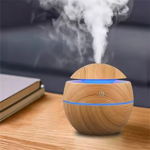 Humidifier Electric Air Aroma Diffuser Wood Ultrasonic Air Humidifier Essential Oil Aromatherapy Coo