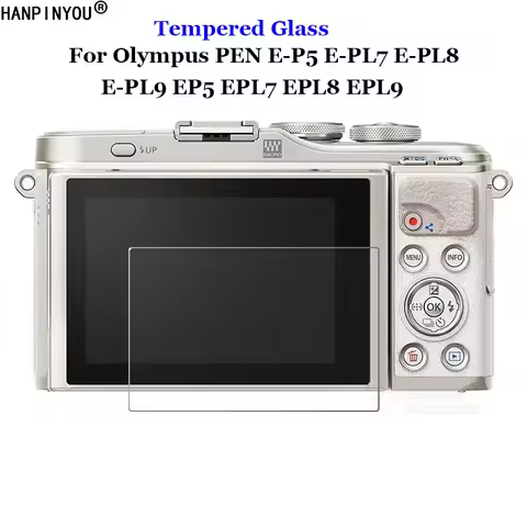 For Olympus PEN E-P5 E-PL7 E-PL8 E-PL9 EP5 EPL7 EPL8 EPL9 Tempered Glass 9H 2.5D Camera LCD Screen P