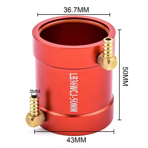 Water Cooling Metal Jacket Cover For 3650 3660 3674 RC Boat Brushless Motor Accessory Aluminum Alloy
