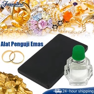 1Set Gold Silver Rubbing Stone Test Stone & Gold Test Liquid Touch Stone Acidity Test Tool Touch Sto