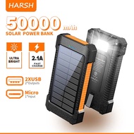 HARSH Solar power bank awet tahan lama pawerbank untuk semua hp powerbankrobot50000mah ori power ban