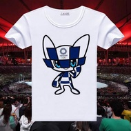 2021 Tokyo Olympics Emblem Mascot Short-Sleeved T-Shirt Men Women Clothes Customized Olympic Commemo